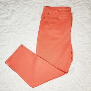 Talbots Heritage Orange Cropped Jesn